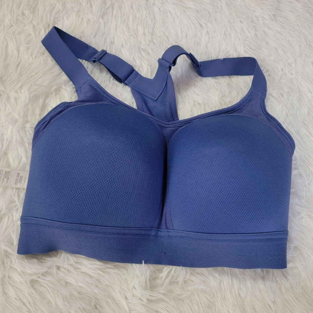 Under Armour Women's Active Blue Sports Bra Lightly Padded Daily Support 32DD - Picture 9 of 11